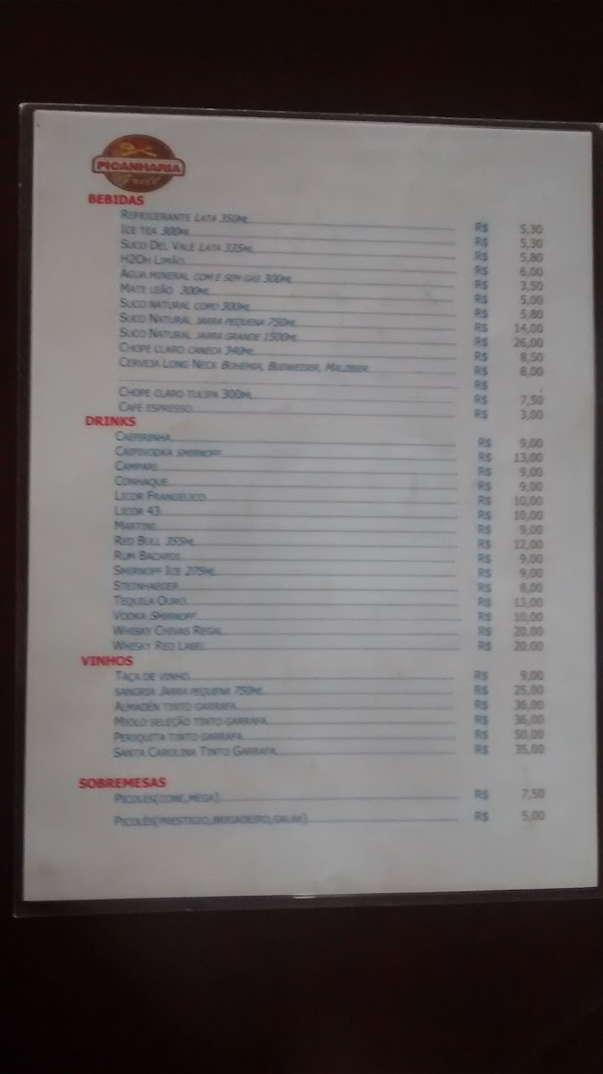 Menu Picanharia Grill-1
